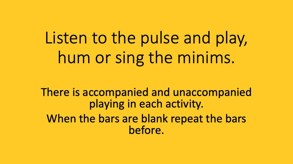 Minims and Minim Rests You Can Play