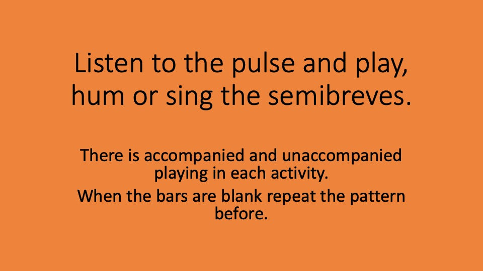 Semibreves and Semibreve Rests You Can Play
