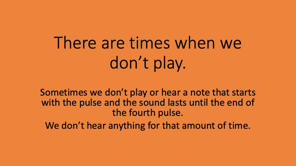 Semibreves and Semibreve Rests