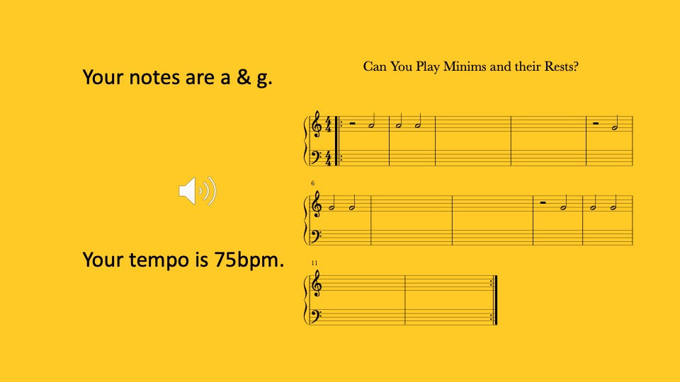 Minims and Minim Rests You Can Play