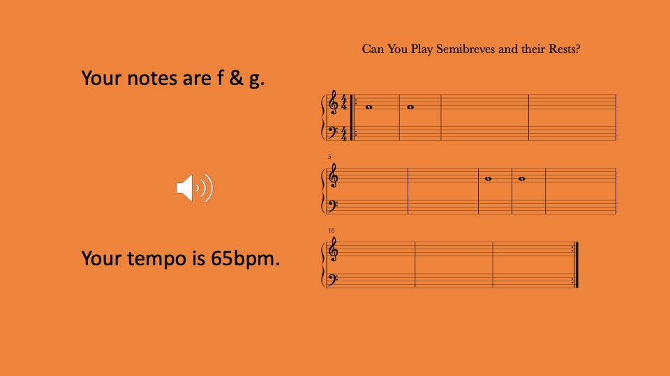 Semibreves and Semibreve Rests You Can Play