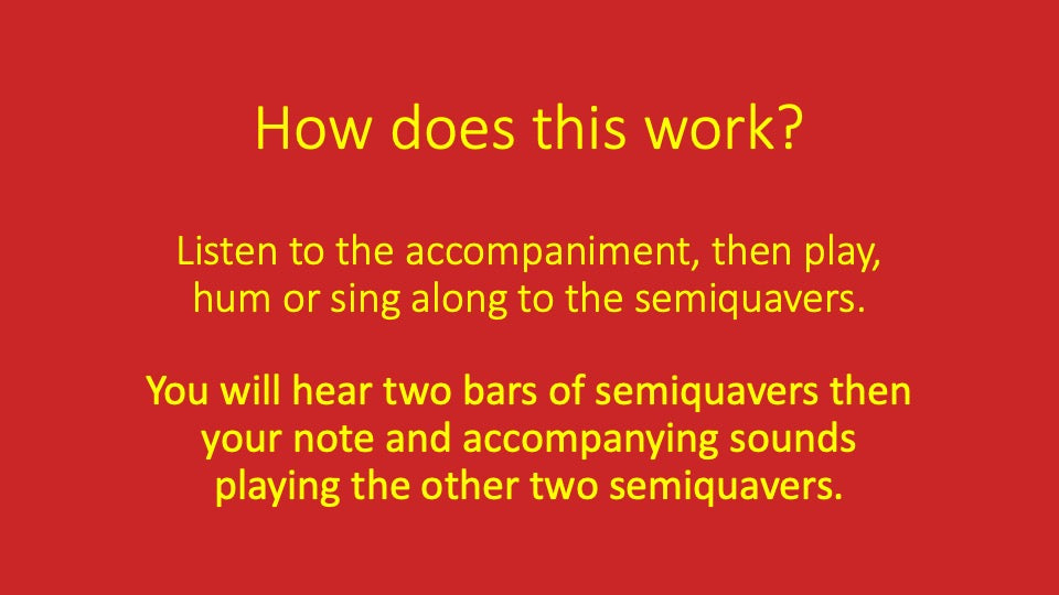 Third and Fourth Semiquavers