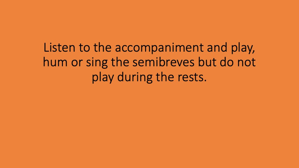 Semibreves and Semibreve Rests