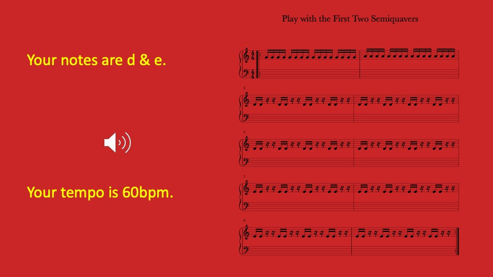 First Two Semiquavers