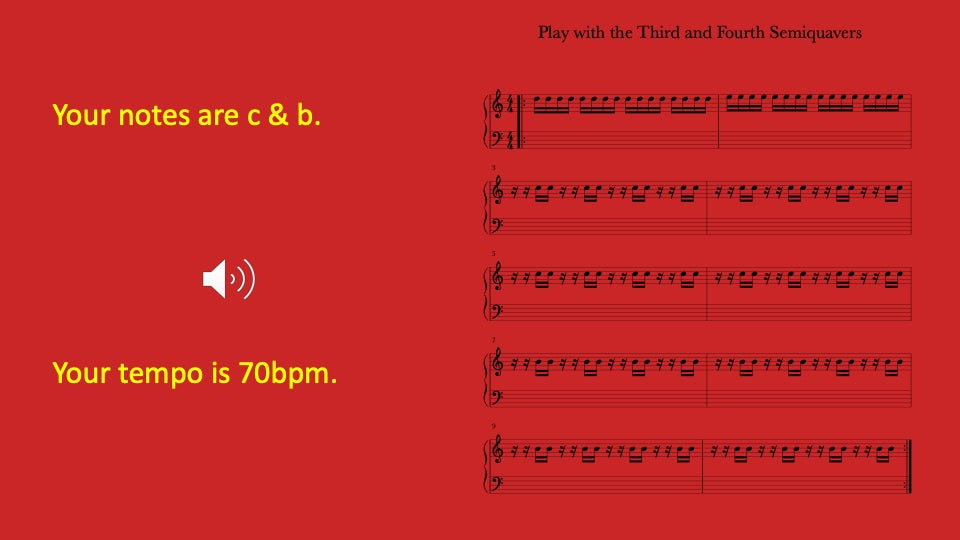 Third and Fourth Semiquavers