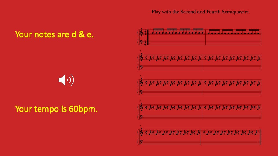 Second and Fourth Semiquavers