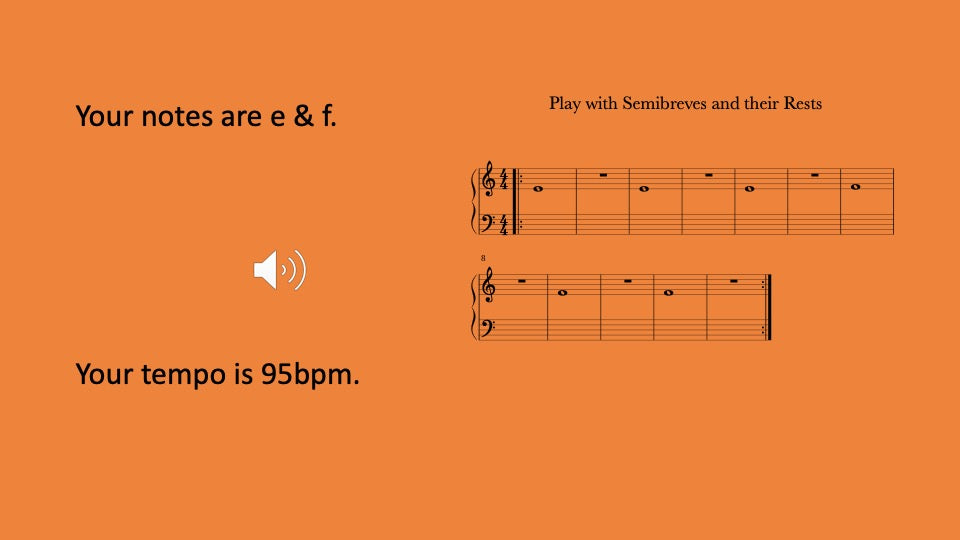 Semibreves and Semibreve Rests
