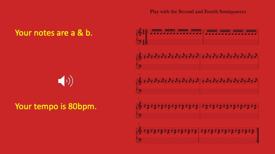 Second and Fourth Semiquavers