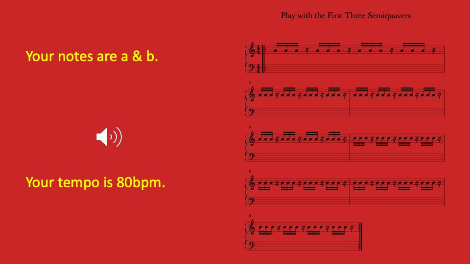 First Three Semiquavers
