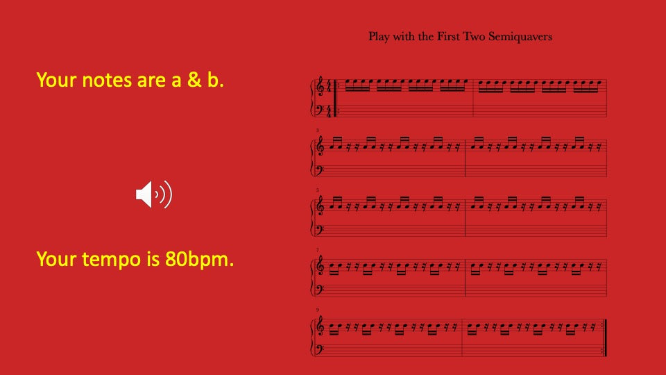 First Two Semiquavers