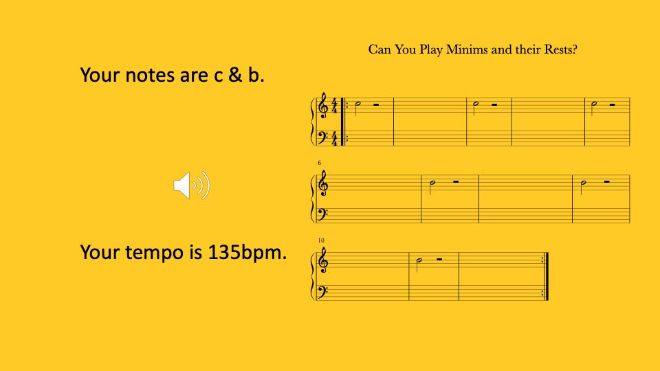 Minims and Minim Rests You Can Play