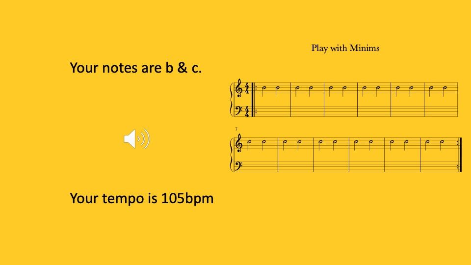 Minims Make Two Beat Sounds