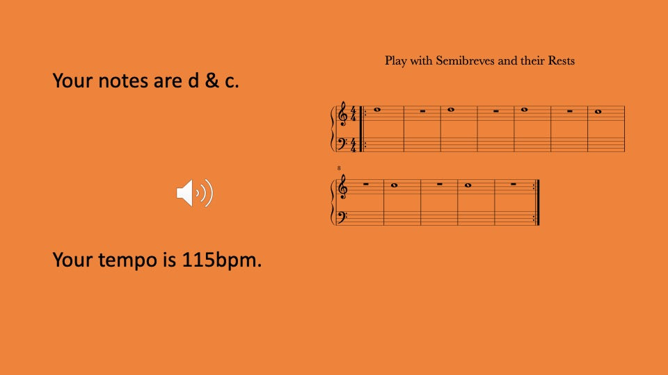 Semibreves and Semibreve Rests