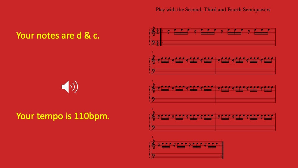 Second, Third and Fourth Semiquavers