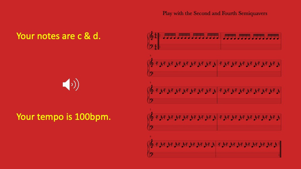 Second and Fourth Semiquavers