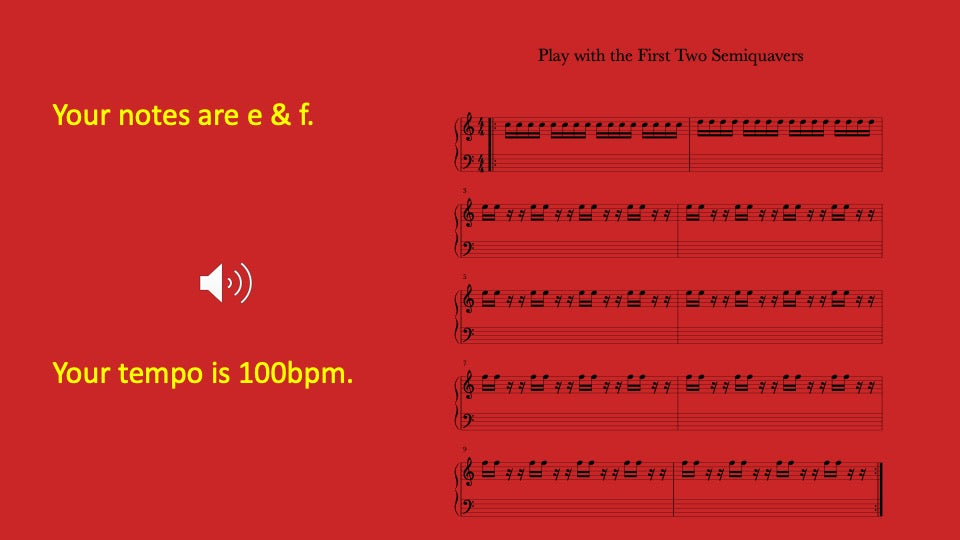 First Two Semiquavers