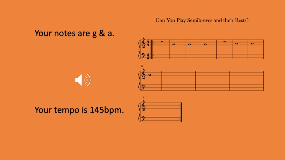 Semibreves and Semibreve Rests You Can Play