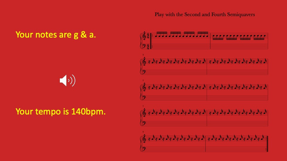 Second and Fourth Semiquavers