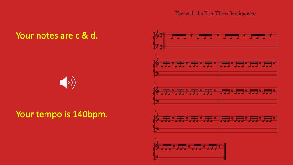 First Three Semiquavers
