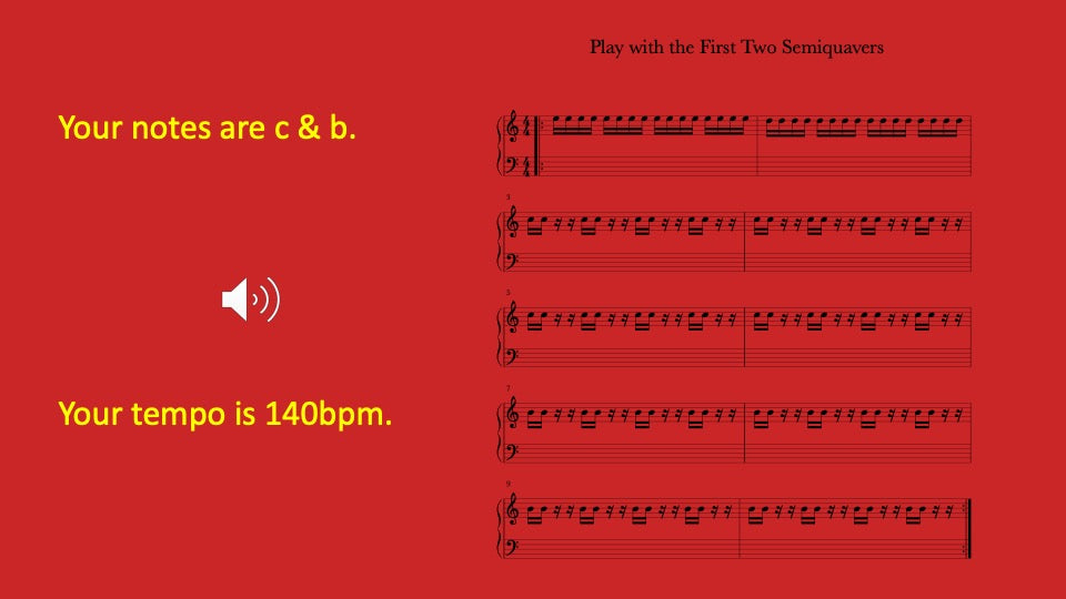 First Two Semiquavers