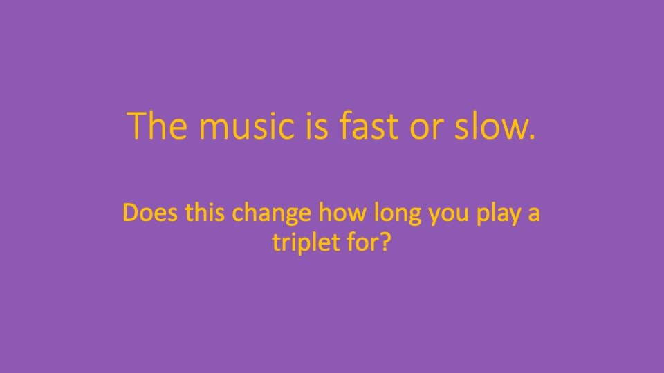 Third Triplet To Play