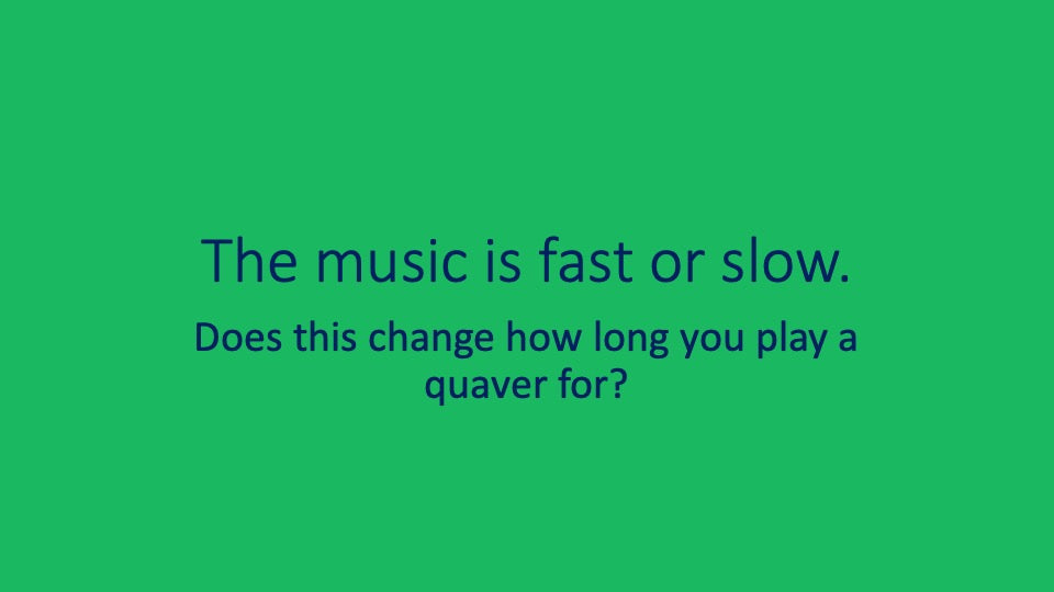 Quaver and Rest to Play