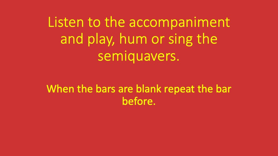 Third Semiquaver You Play