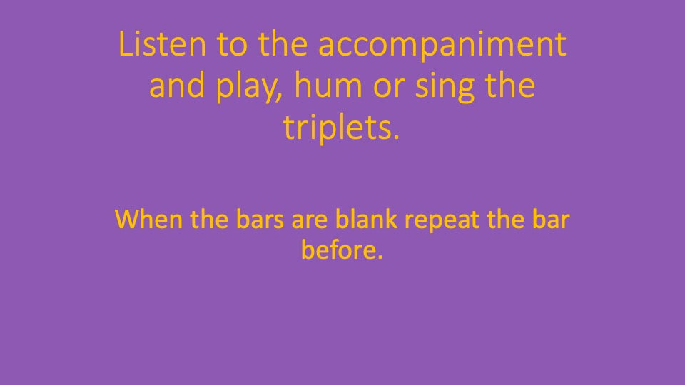 Third Triplet To Play