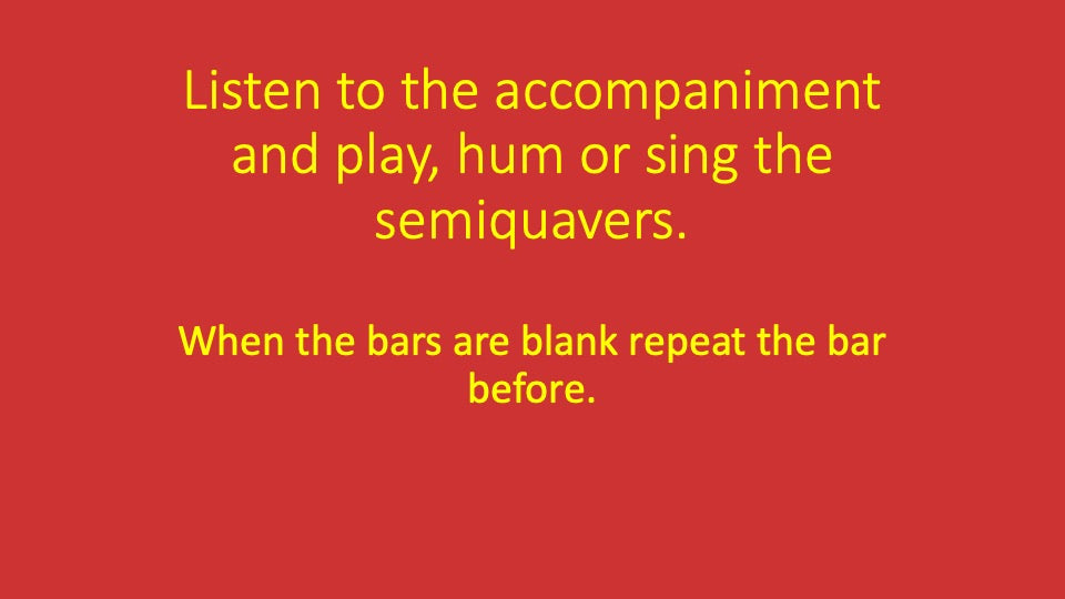 Fourth Semiquaver You Play