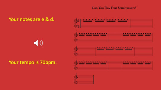 Four Semiquavers You Play