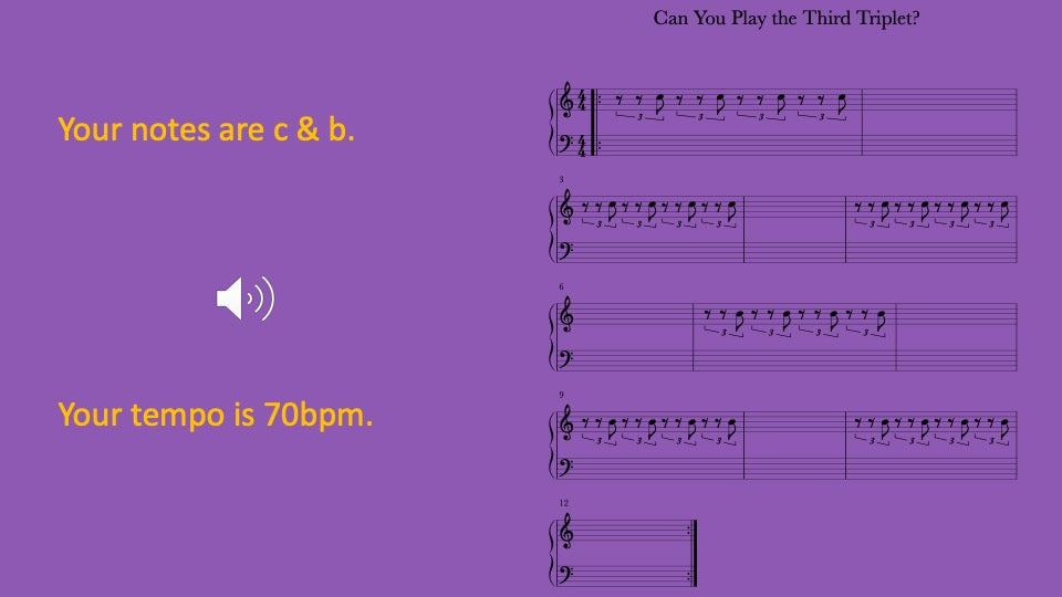 Third Triplet To Play