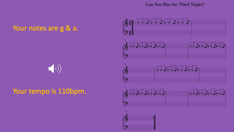 Third Triplet To Play