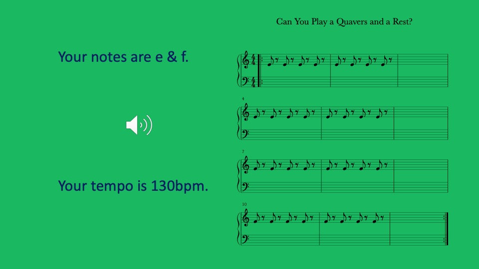 Quaver and Rest to Play