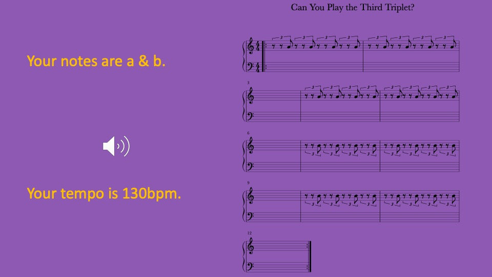 Third Triplet To Play