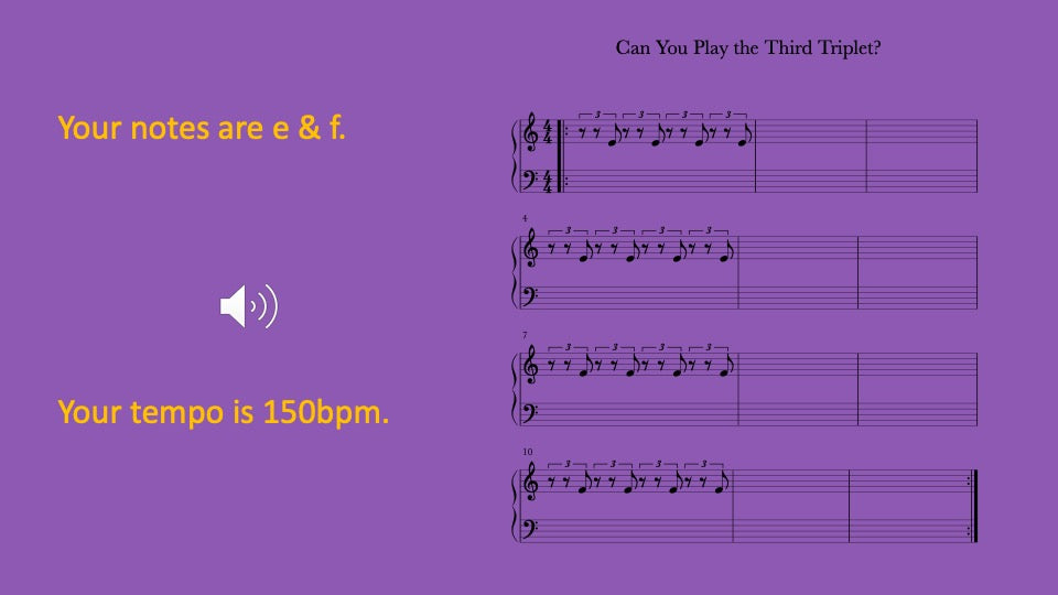 Third Triplet To Play