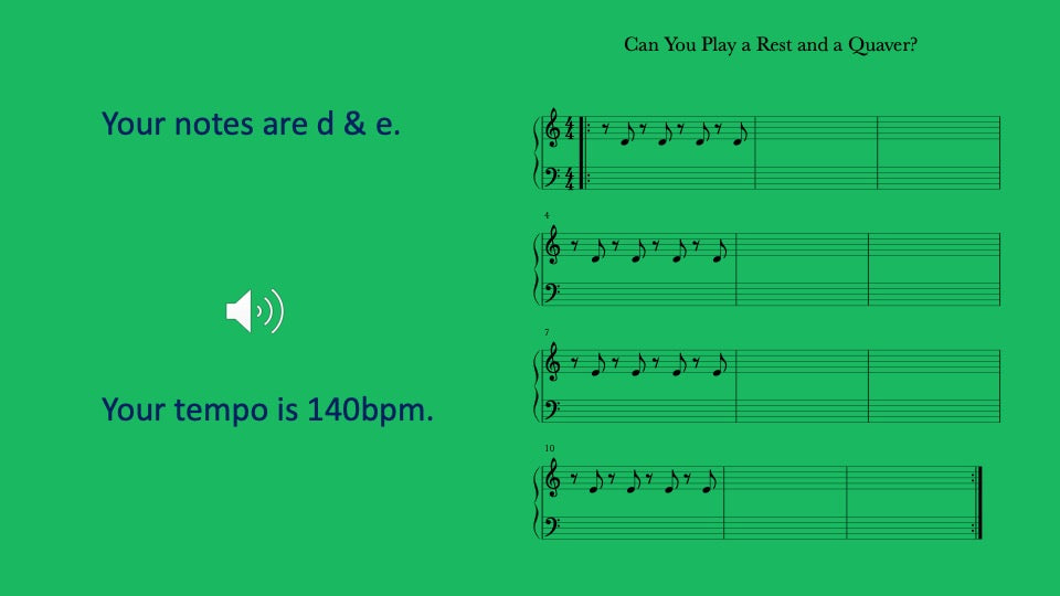 Rest and Quaver You Play