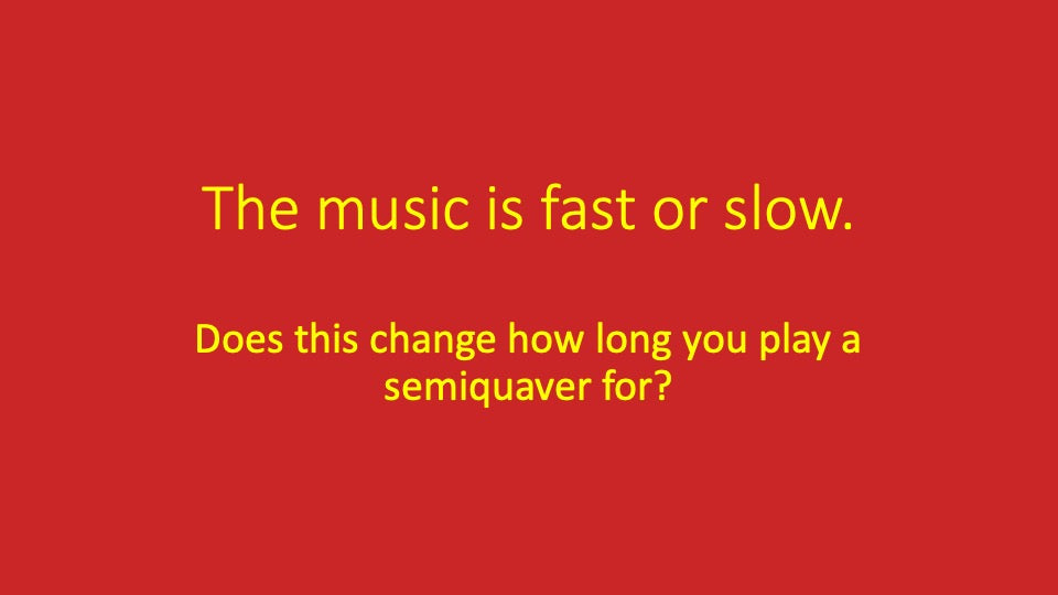 First, Third and Fourth Semiquavers You Can Play