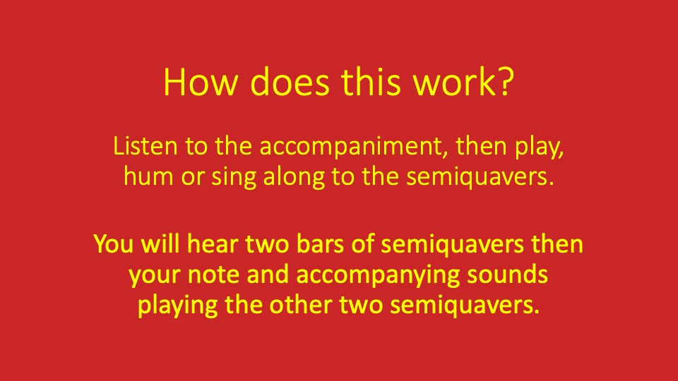 First and Third Semiquavers