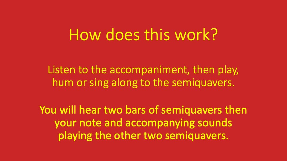 Second and Third Semiquavers