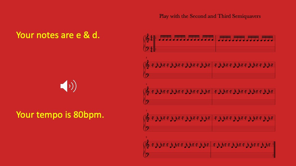 Second and Third Semiquavers