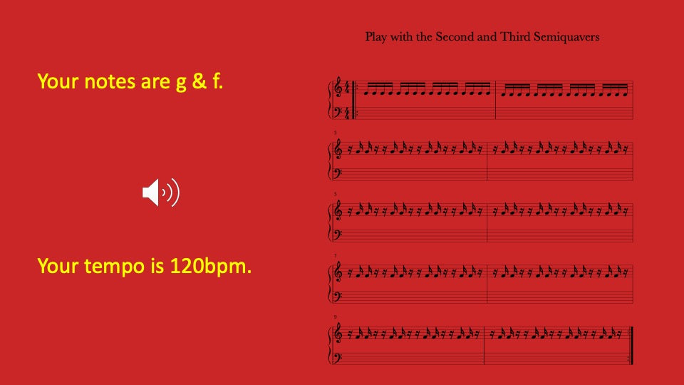 Second and Third Semiquavers