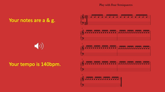 Sound the Semiquavers for a Quarter of the Beat