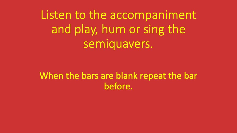 Second Semiquaver You Play