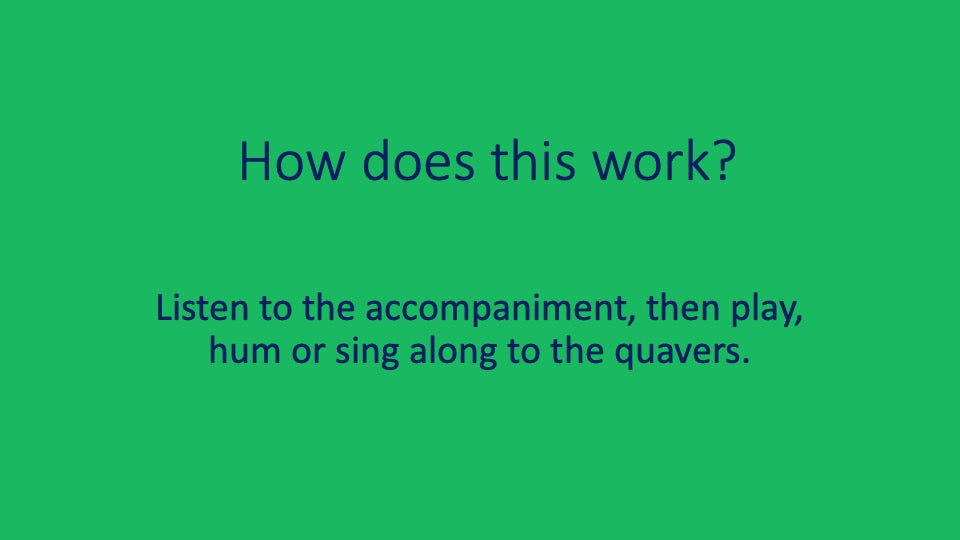 quaver note instruction