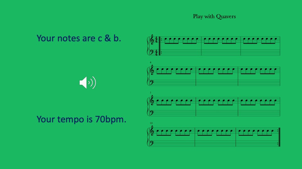 Quaver note activity