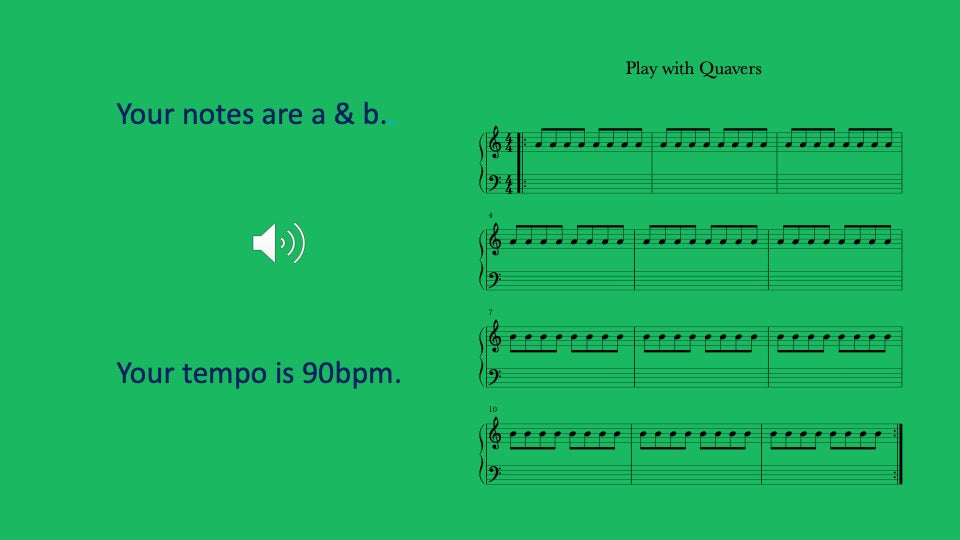 Quaver note activity