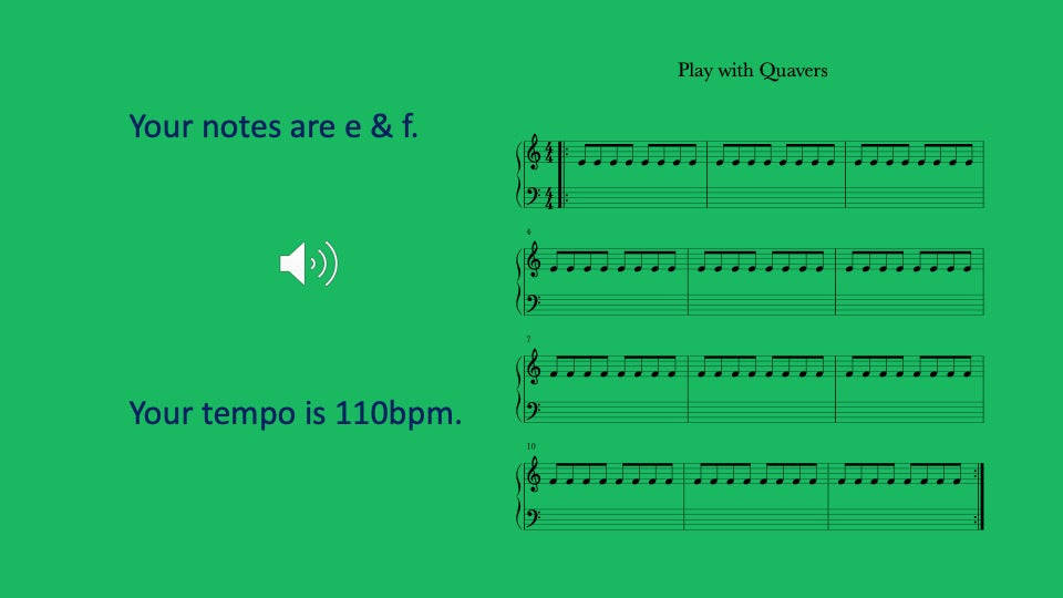 Quaver note activity