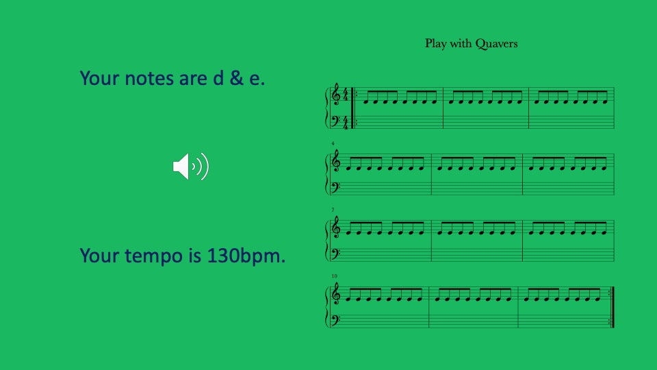 Quaver note activity